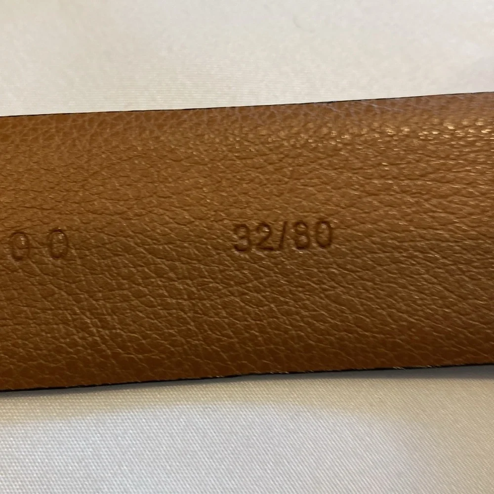 NWT Boconi Nashville brown leather belt size 32
